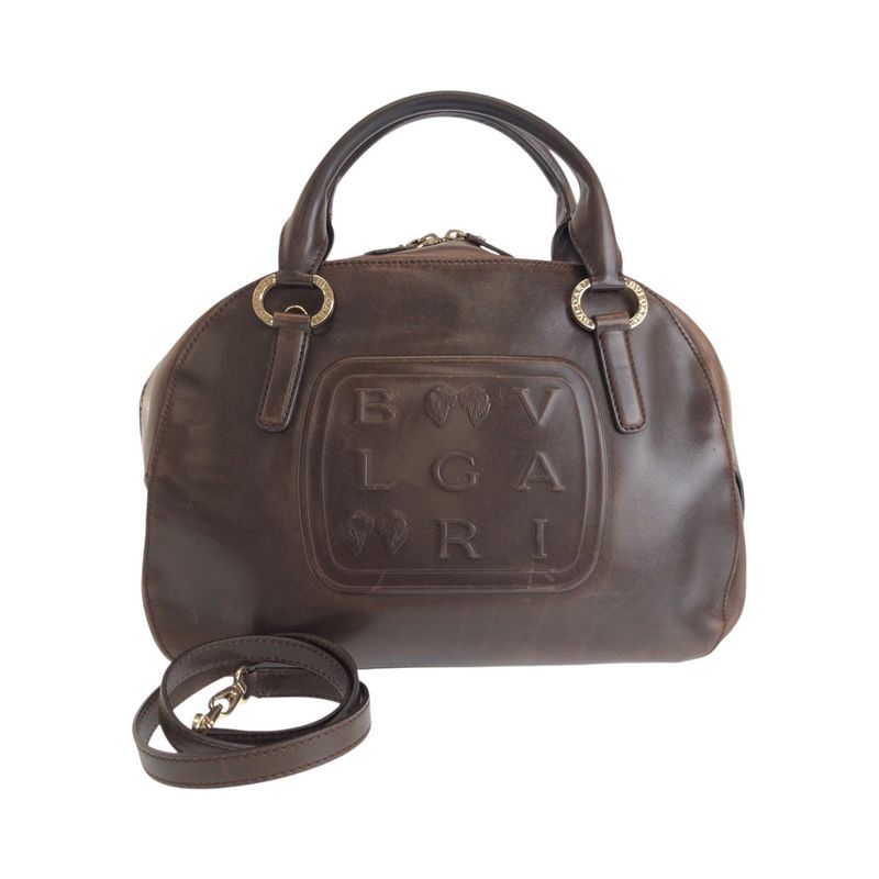 Bvlgari Leoni Leather 2way Handbag